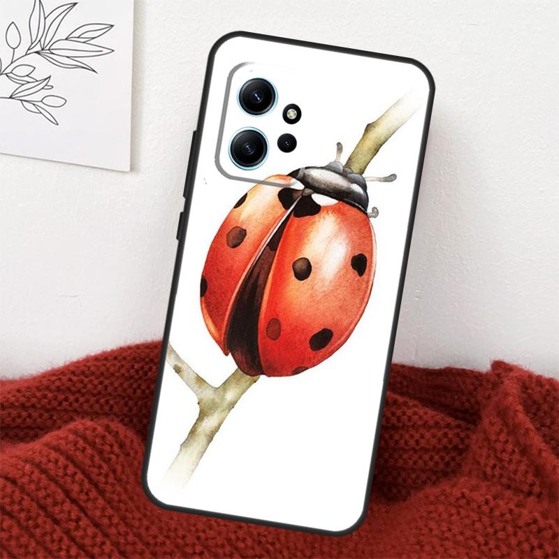 

Ladybug Beetle Case For Xiaomi Redmi Note 14 10 11 12 13 15 Pro Plus Cover For Redmi 15 15C 13C 12C 10C 14C Redmi Note 10 Pro
