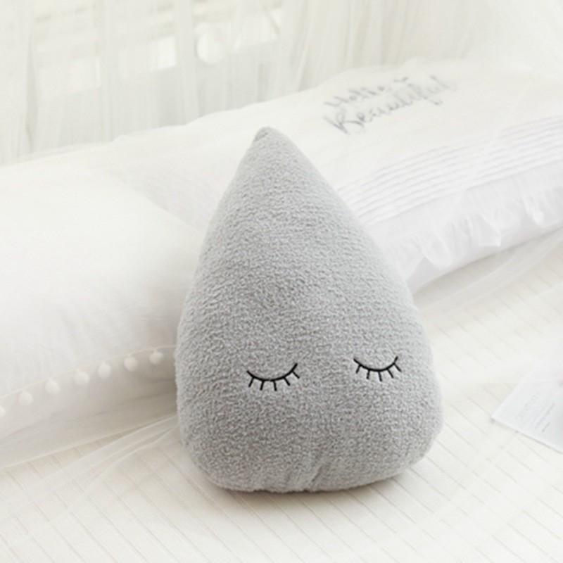 InSky Series Throw Pillow Plush Toy: Cloud, Moon, Raindrop, Star - Sofa Cushion & Kids' Room Decor