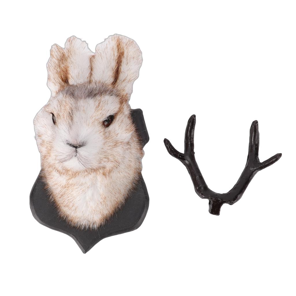 Jackalope Wall Decor Cute Elegant Vintage Deer Head Animal Wall Mount Decoration for Home