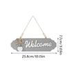 1pc Welcome Sign For Wall Wood Welcome Sign Home Decor English Letter Design Wall Sign Decor Holiday Hotels Ornament All Season