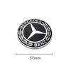2025 Für Mercedes-Benz 1 Stück Auto Metall Flaches Haubenemblem Frontemblem Logo Aufkleber Für Mercedes Benz W212 W213 W205 W177 W247 W176