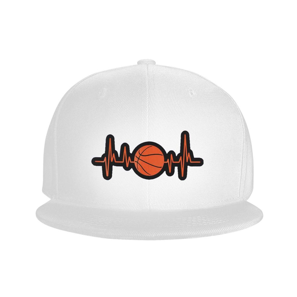 Unisex Orange Basketball Sport Hiphop Heartbeat Baseball Cap Verstellbare Mütze Sandwich Cap Hip Hop Hüte