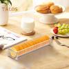 Clear Acrylic Cookie Tray Modern Design BAP-Free Round Rectangular Appetizer Serving Tray for Bread Fruits