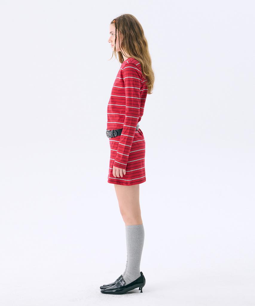 Jun Jun Space Mini Jersey Dress_Red