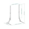Table Mount - TOOQ - DB2375F-B - VESA Compatible - Max Weight. 40 Kg - Black