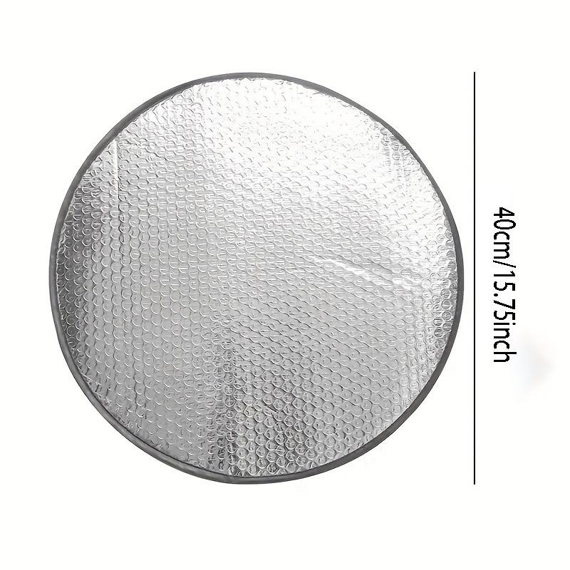 Car Steering Wheel Sun Shade Double Thick Sun Protection Foldable Anti-uv Sunscreen Car Supplies Car Steering Wheel Cover Silver