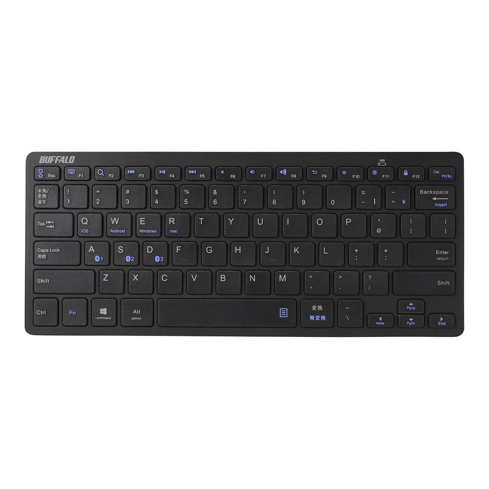 Buffalo Bluetooth 3.0 Compact Keyboard, Black, BSKBB310BK