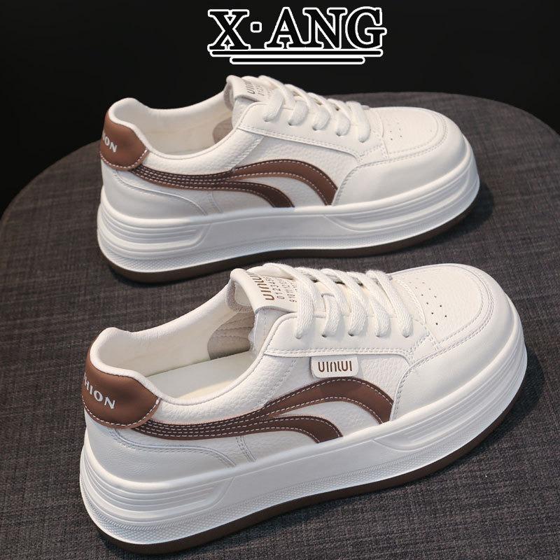 

Leather board shoes women s platform white shoes women s shoes autumn new versatile student shoes casual sports shoes 40