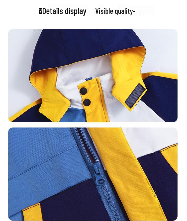 Primary School Autumn/Winter Five-Piece Windbreaker Set: New Style Warm Kindergarten Uniform
