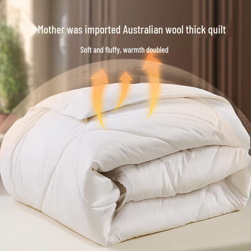 FUANNA 100% Wool & Silk Two-in-One Quilt