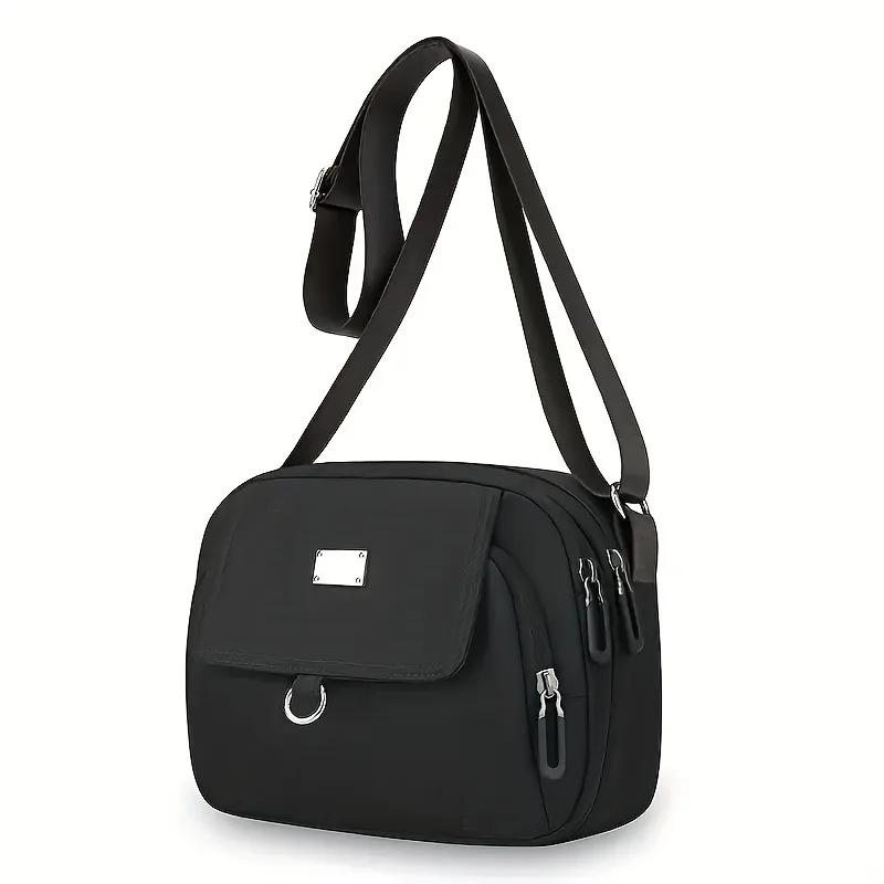 New Minimalist Casual Crossbody Bag, Adjustable Shoulder Straps, Multi Compartment Stylish Shoulder Bag, Fashion Women's Bags