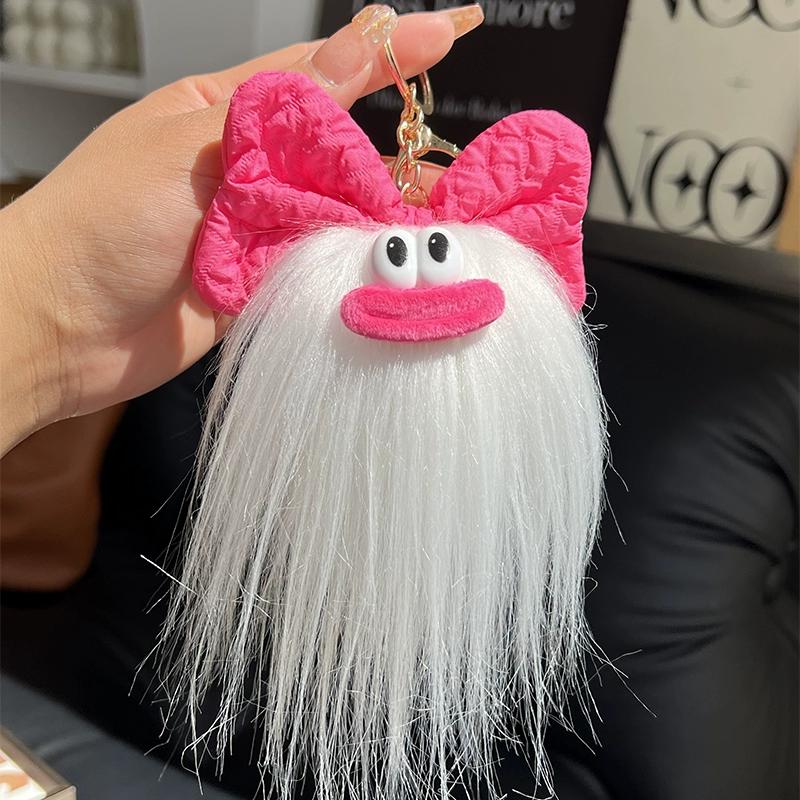 Urocze Dudu Lips Długie Włosy Dziwne Brzydkie Urocze Zabawne Kreskówkowe Lalki Brelok Wisiorek Spersonalizowana Pluszowa Lalka Wisiorek do Torby