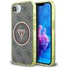 Guess Iml Metal Glitter 4G Circle Triangle Magsafe Case For iPhone 16E Brown