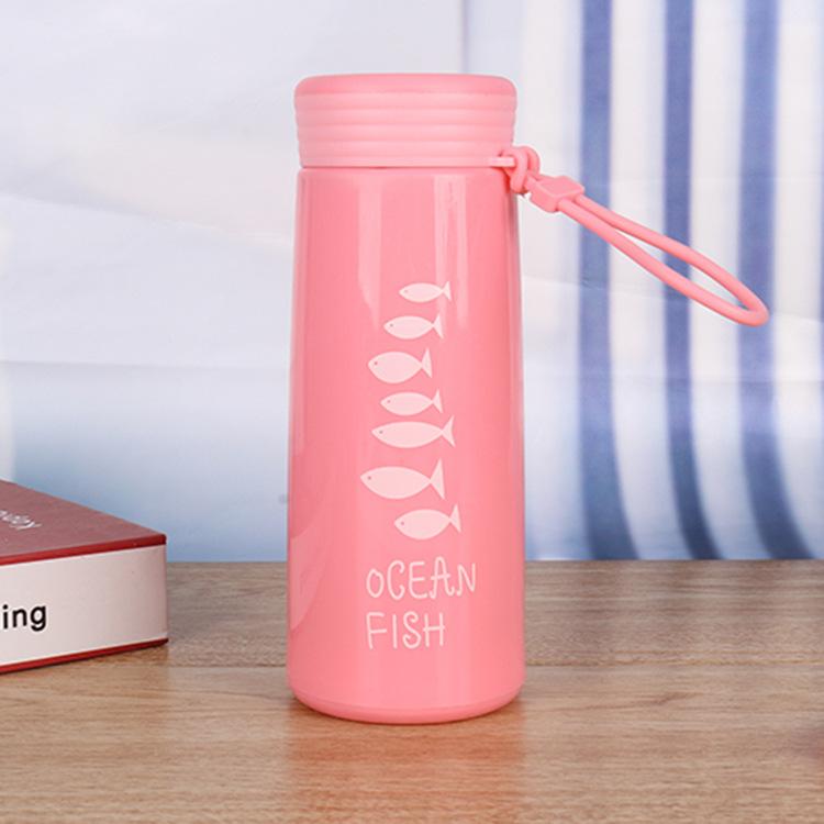 Creative Small Fish Cup, Portable, Sealed, Cute Water Cup, Advertising Campaign, Gift Cup, Drawstring Glass Cup