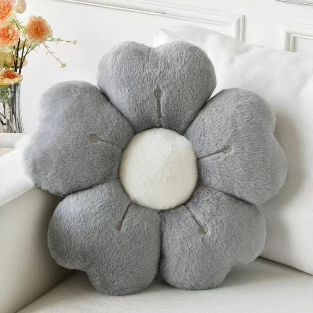

Мягкая подушка для стула Плюшевая подушка для дивана Многофункциональная подушка «Цветущая сакура» Офис 35cm серый