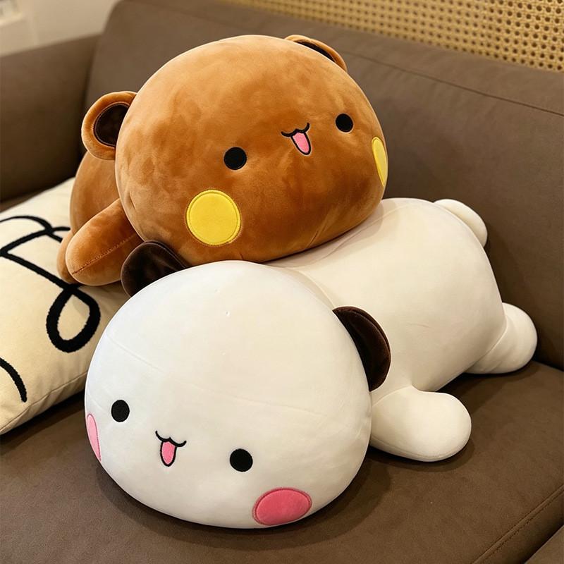 Cuscino da sonno a forma di coniglio in peluche con fasce per le gambe per bambini e adulti