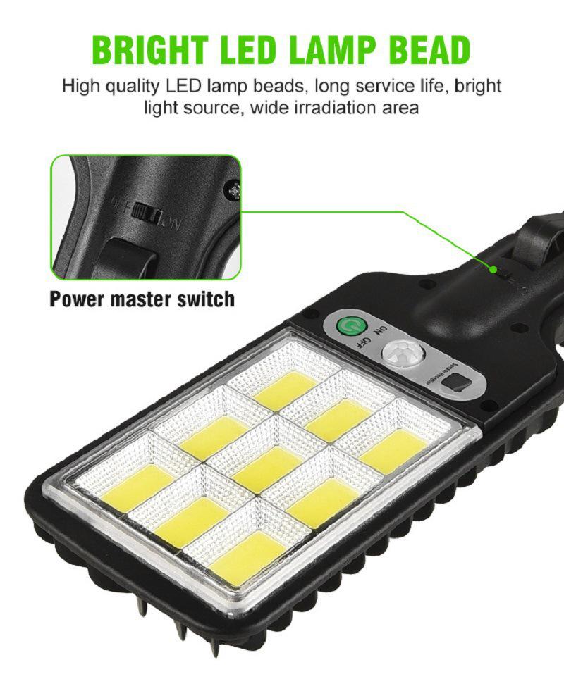 Waterproof Solar LED Street & Courtyard Light with Motion Sensor