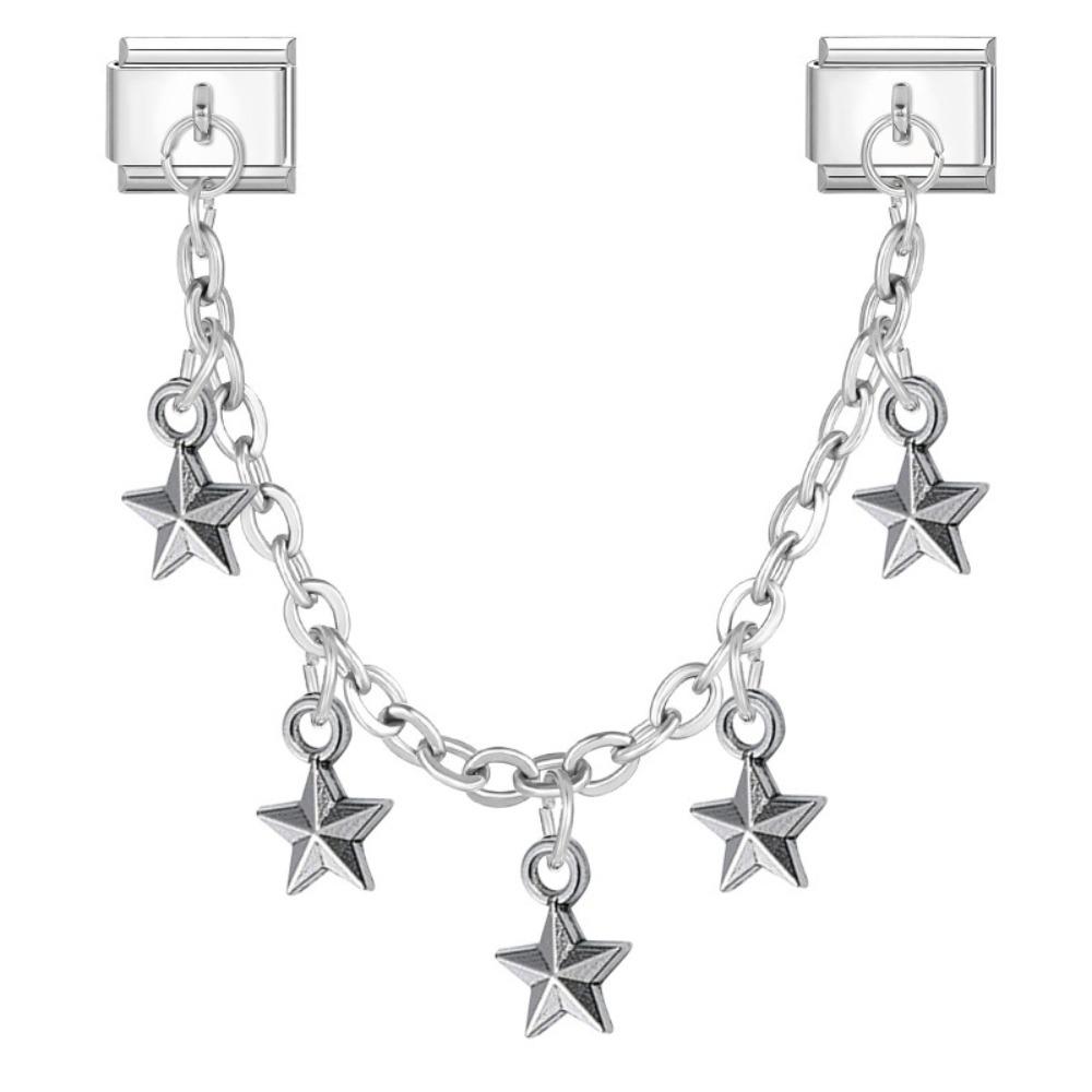 Doppelkettenglied Armband Charms Passend für 9mm Armband DIY Herstellung Charm Italienische Glieder Edelstahl Multifunktionale DIY Armband Bausatz