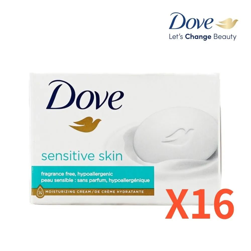 Dove Sensitive Bars 16 Pieces Beauty Bar Body Bar 106g Sensitive Acid All-in-One Soap 3.75oz