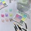 Solid Magic Neon Powder 9 Colors Gradient Design Powder Patting Nail Powders  Nail Decoration