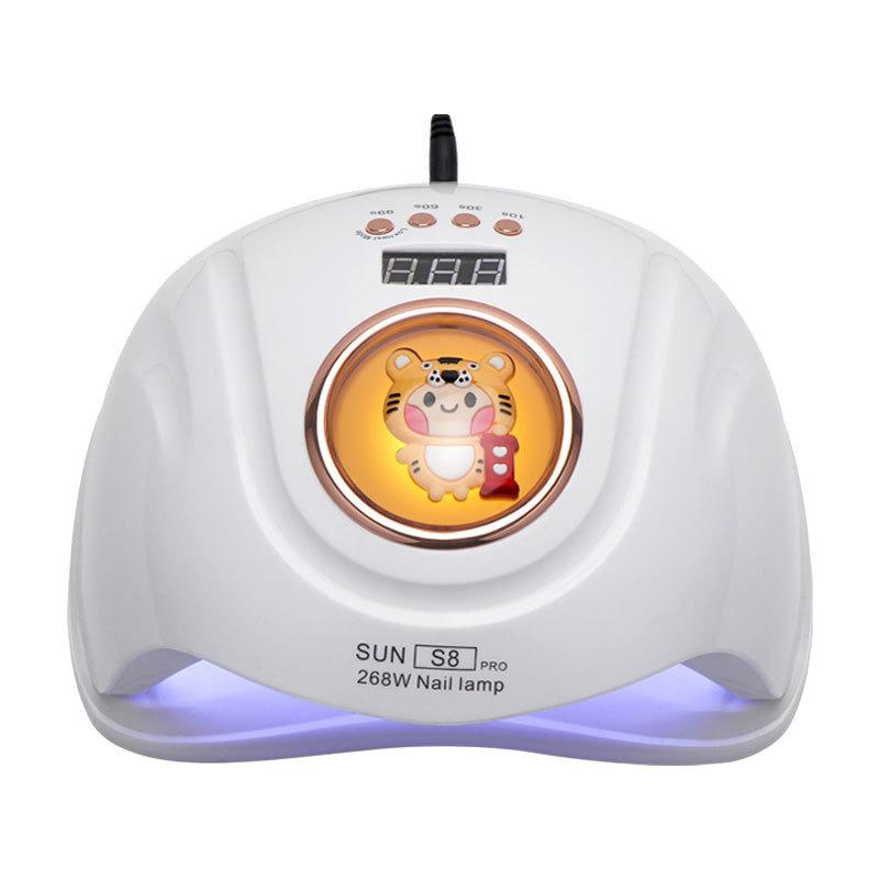 268W Dual-Hand UV/LED Nail Lamp for Fast Drying with Cartoon Design
