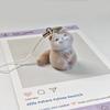 Lovely 3D Flocked Otter Pendant Keychain Cute Cartoon Backpack Charm  Animal Keyring Bag Hanging Decoration Accessories
