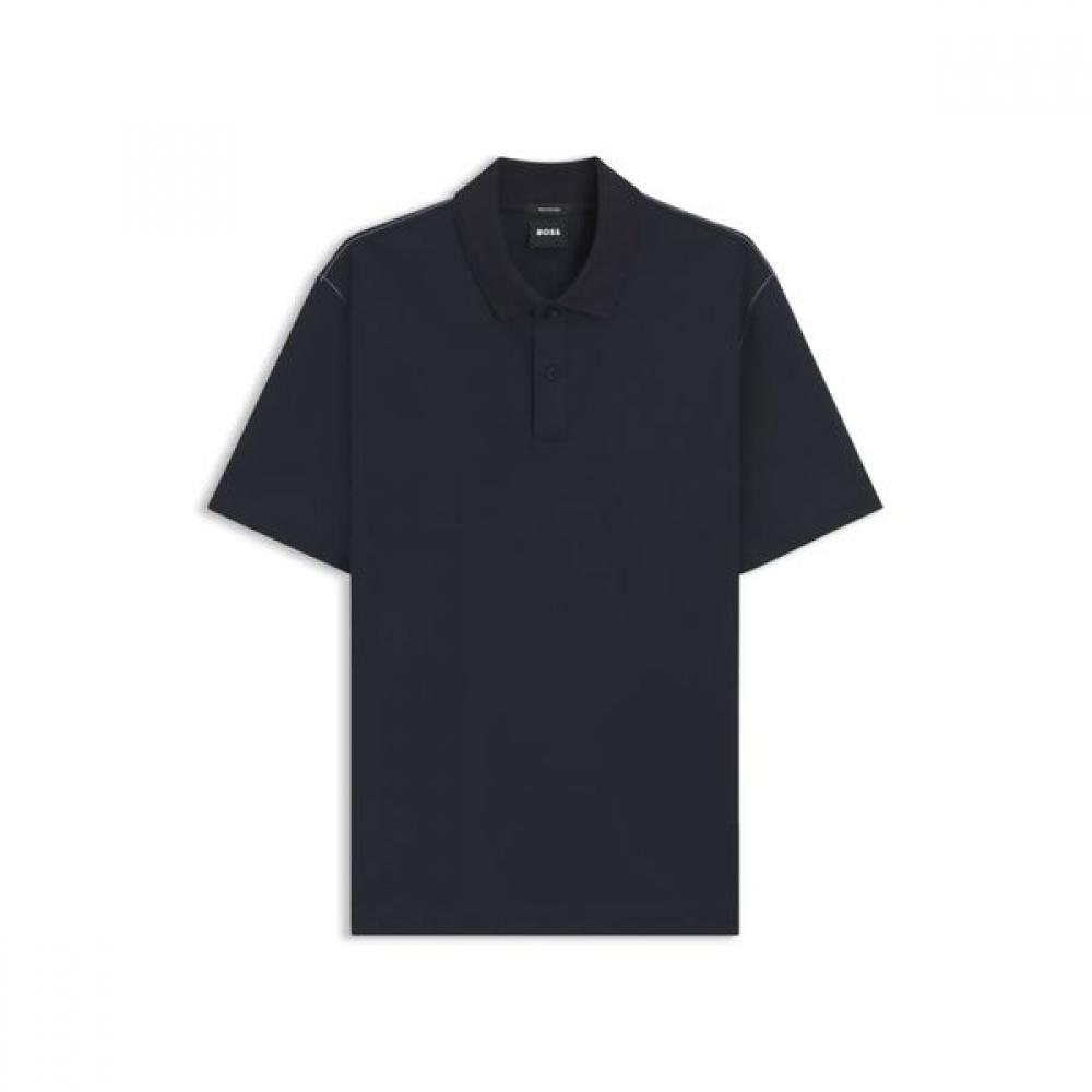 Boss Regular Fit Mercerized Finish Cotton Blend Polo Shirt  50543387404 S