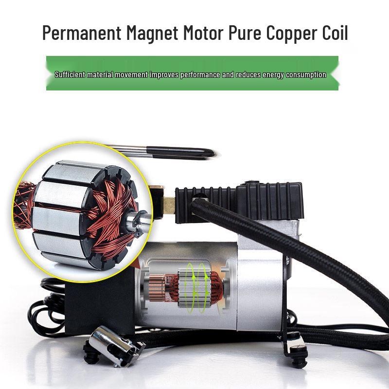 High-Pressure 12V Dual Cylinder Portable Car Tire Inflator