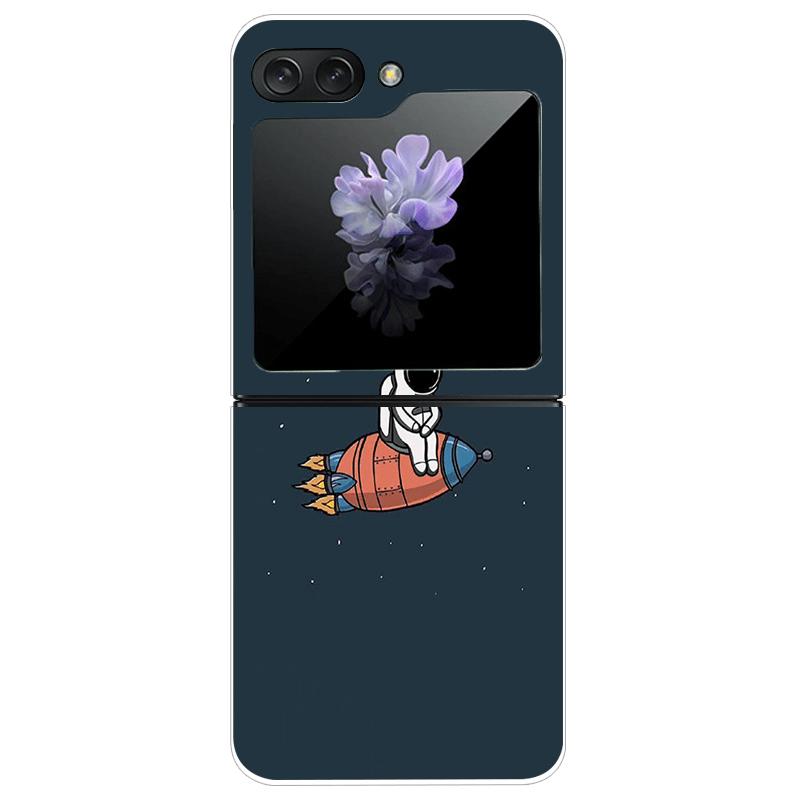 Clear Phone Case For Samsung Galaxy Z Flip7 Fashion Hard PC Silicone Cover For Galaxy Z Flip 7 5G ZFlip7 Transparent Protector