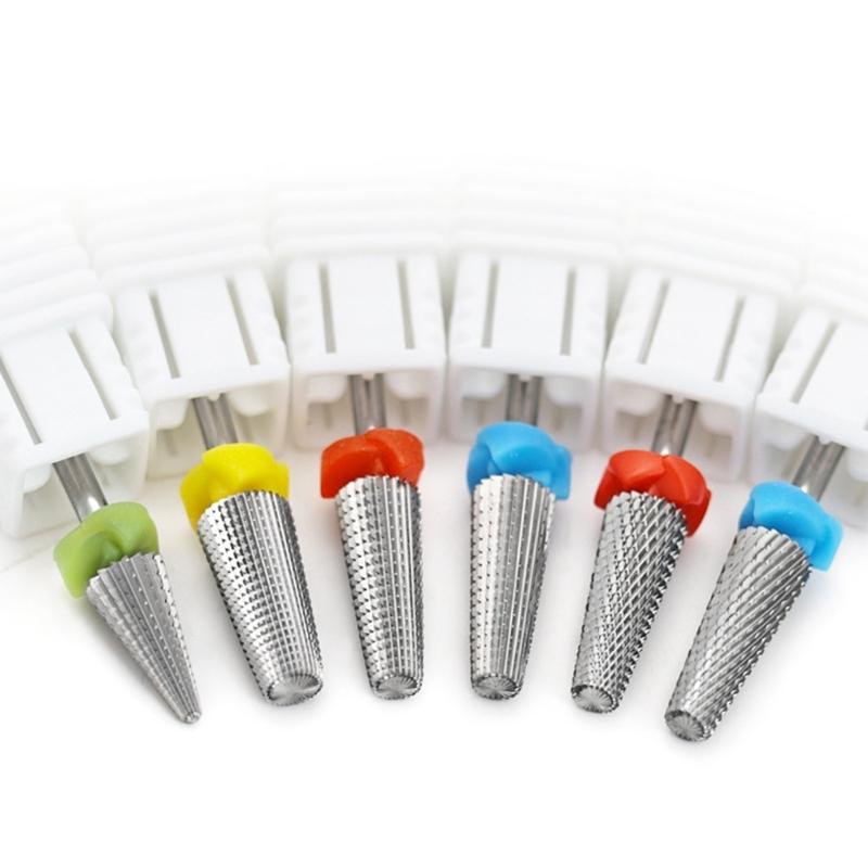 Practical Tungsten Steel Nail Care Drill Head Home and Salon Manicure Accessory for Trimming Grinding Polishing