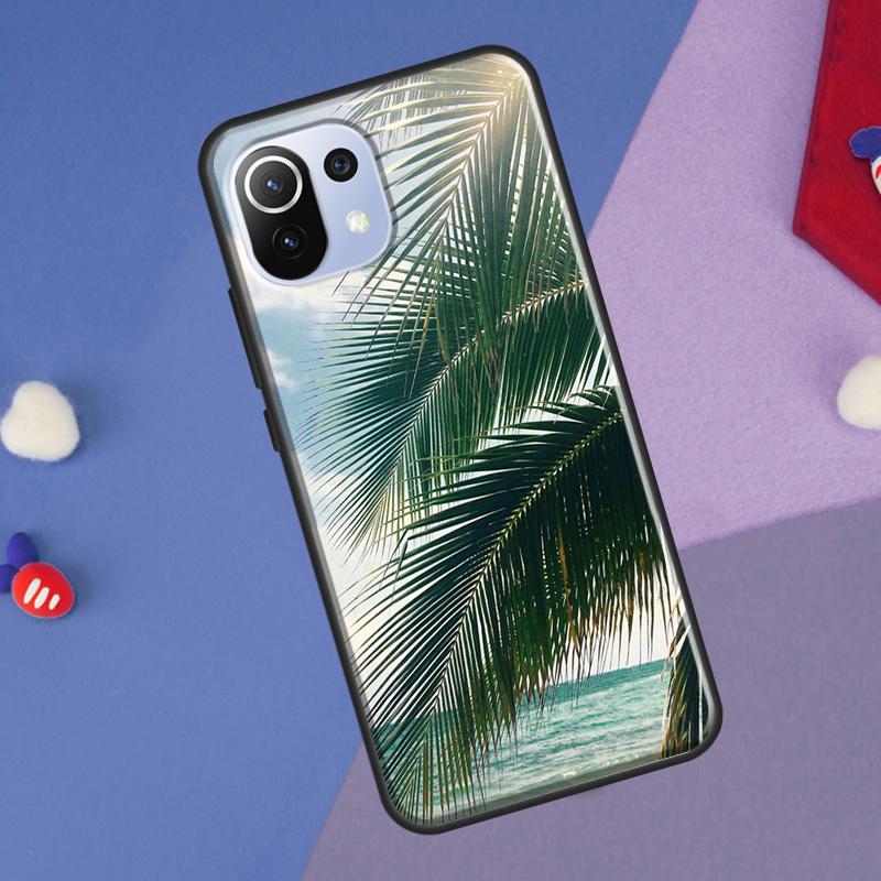 Summer Plant Palm Green Leaf Aloha Cover For Xiaomi 13 14 Ultra 11T 12T 13T 14T Pro POCO X7 Pro X3 X5 F3 F5 F6 M6 X6 Pro Case