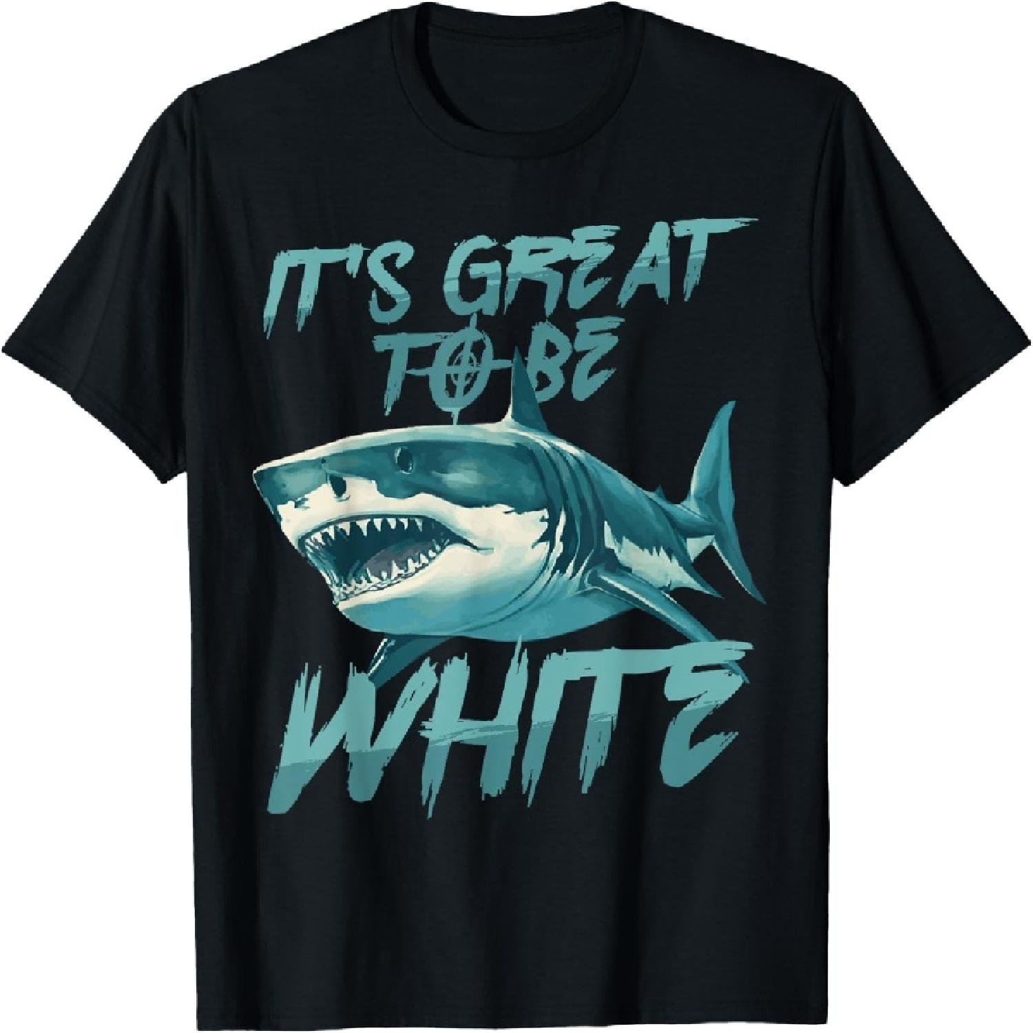 Белые акулы имеют права Морское животное Белая акула Футболка S
