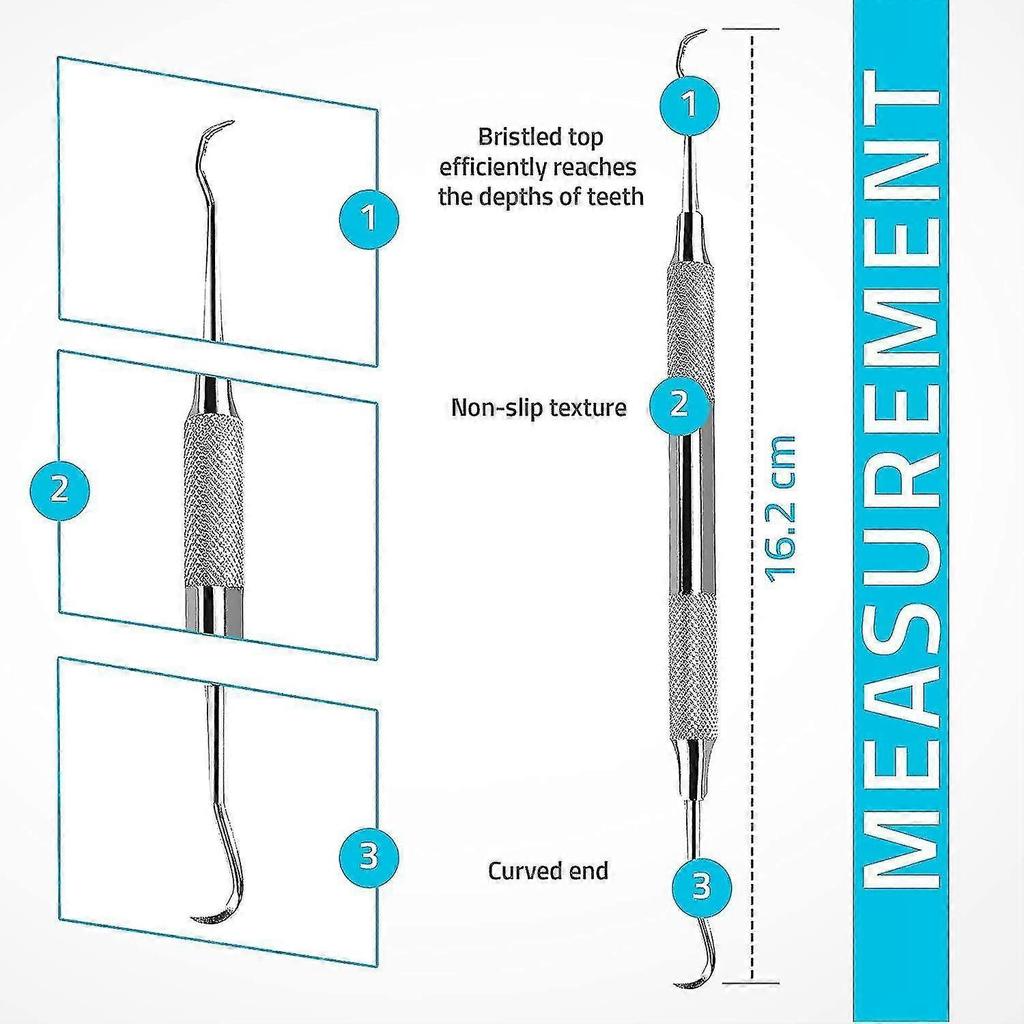 Professional Tartar Scraper Tool -double Ended Tartar Remover For Teeth(pack Of 2)