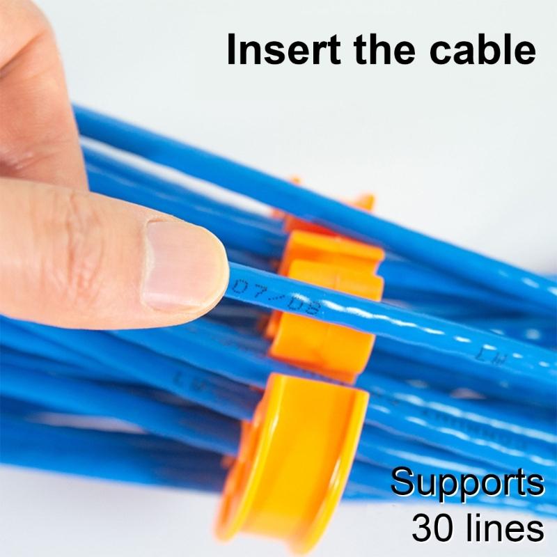 2Pcs Cable Organizers Tool 30 Holes Networks Cable Combs Networks Room Cables Management Tool Cord Holder Enduring