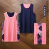 Children's double-sided basketball clothes men's and women's adult sports game training clothes set vest basketball clothes group buying printing