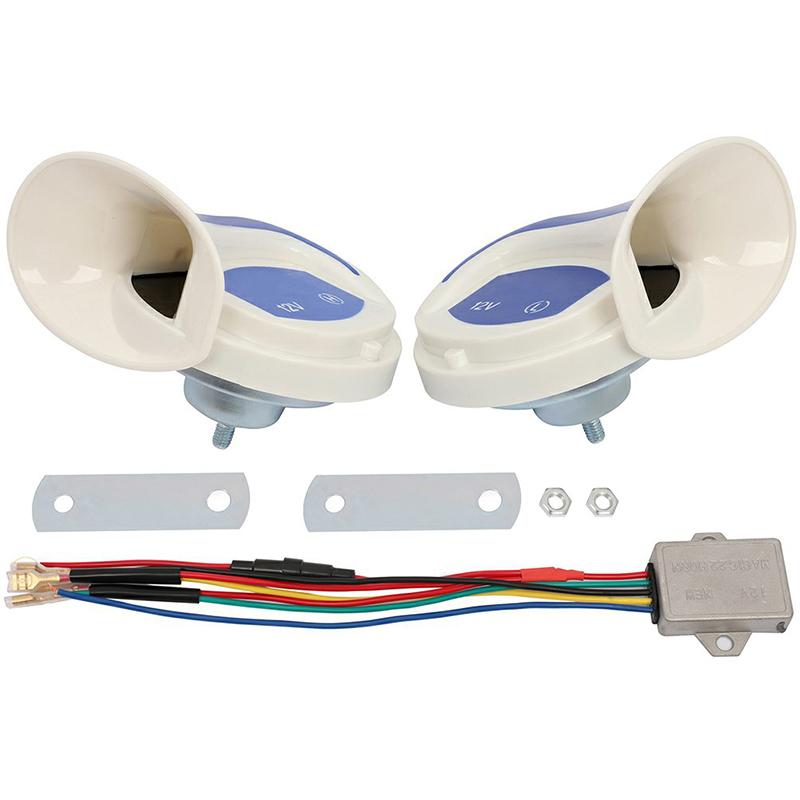 1 Set Home Security Alarm 12V Speakers Automotive 115DB Horn Car Speaker Electric Siren Loud Air Snail Horn