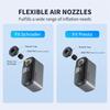TOPUMP TB2 PRO Mini Portable Electric Pump for Bike Cordless Tire Inflator 120PSI Max 450mAh Battery with Sreen Fast Charging