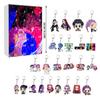 Kpop Demon Hunters Christmas Advent Calendar Keychain Acrylic Collectible For Holiday Gifting