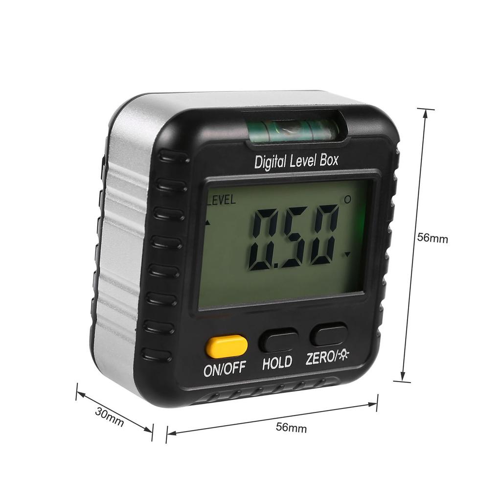 Digital Inclinometer 360 Degree Multi Purpose LCD Display Angle Finder Gauge Angle Measuring Tool for Construction Automobile Repair
