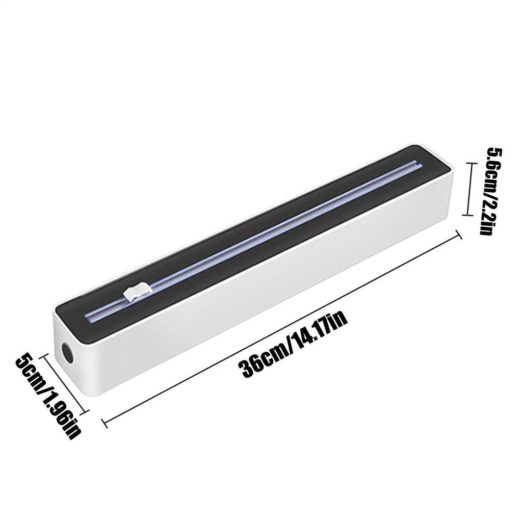 Aluminum Foil Dispenser With Cutter Cling Film Dispenser Sturdy Food Cling Film Cutter Space-Saving Storage with Two-Way Cutter