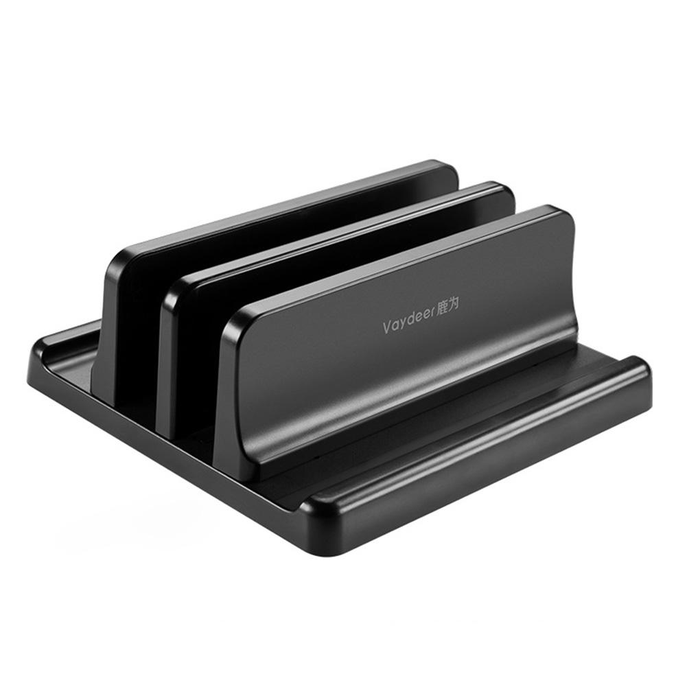 

Пластикова вертикальна підставка для ноутбука Vaydeer Регульована док-станція для настільного ноутбука Компактна підставка для комп’ютера 3 в 1 Dual slots