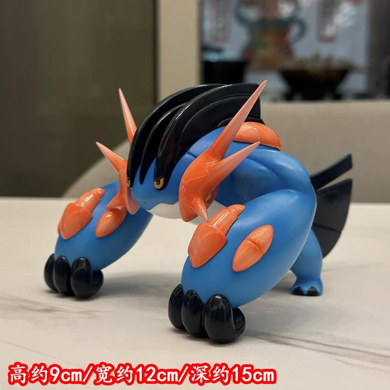 

Bkm Anime Pokmon Swampert Gk Figurine - Collectible Swamp Monster Statue, 2D Animation Collection Model For Fans/Gift no box