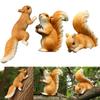 Entzückende Tier-Gartendekoration Eichhörnchen-Statue Naturfreund-Deko