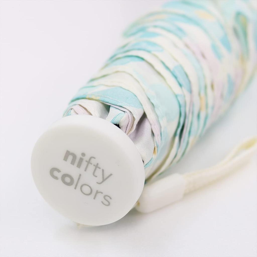 Nifty Colors Folding Umbrella Mistral Slender Mini 50cm Ribs (Nifty Colors) 1578GR,