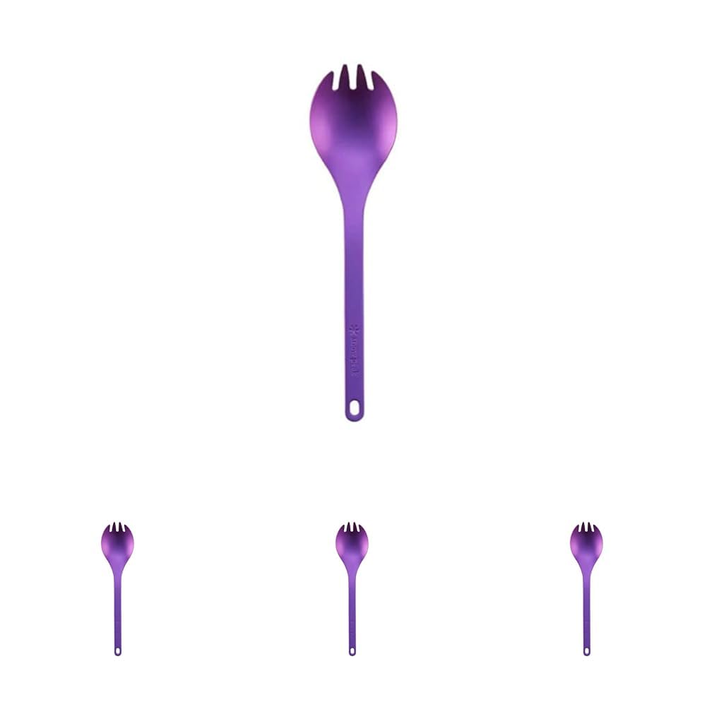 

Snow Peak Titanium Spork, Purple, SCT-004PR (x 4)