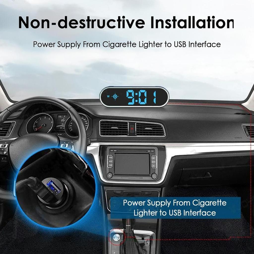 Car Speedometer Display, Car Hud Gps Speedometer | Plug and Play LCD Display Hud