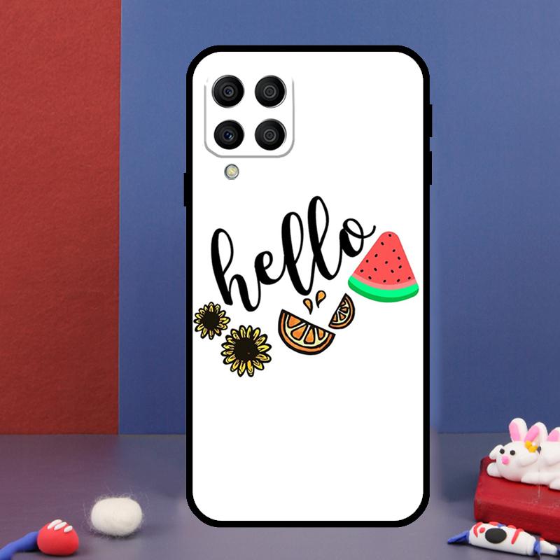 Hallo Sommerblumen Handyhülle für Samsung Galaxy M12 M13 M33 M23 M53 M15 M55 M31 M51 M14 M34 M54 M20 M32 M52