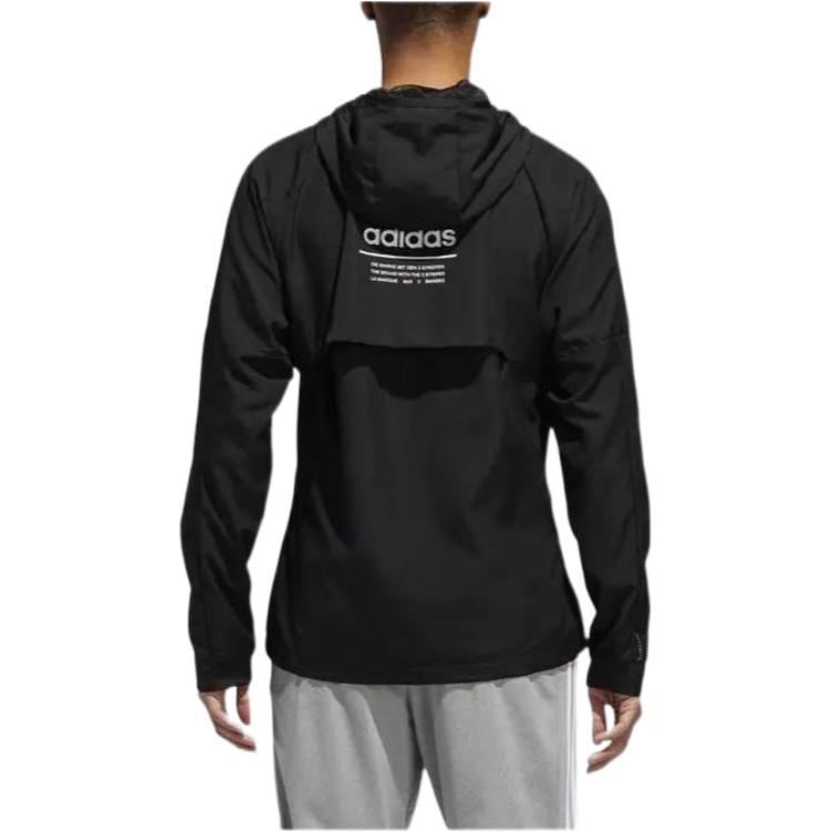 adidas Jackets Men's Black Hooded Moderate Other BR3381