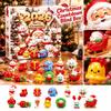 Christmas Advent Calendar Countdown with 13 3D Ornament Collectibles for Holiday Decor
