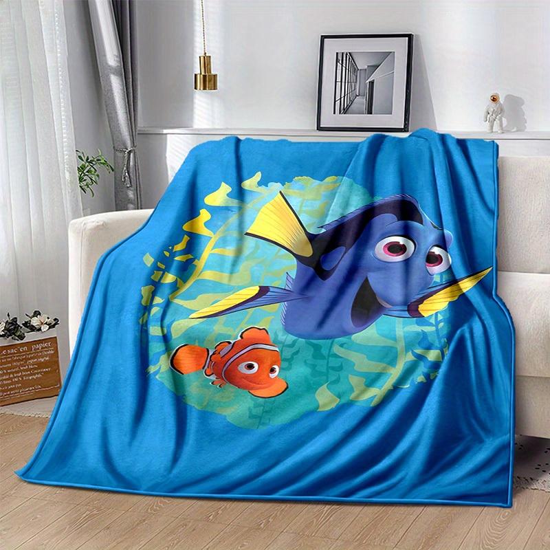 

1pc,Finding Nemo Dory & Marlin Throw Blanket Home Decor, Couch Cover, Outdoor, Gift, Bedroom, Living Room, Travel 150cmx200cm